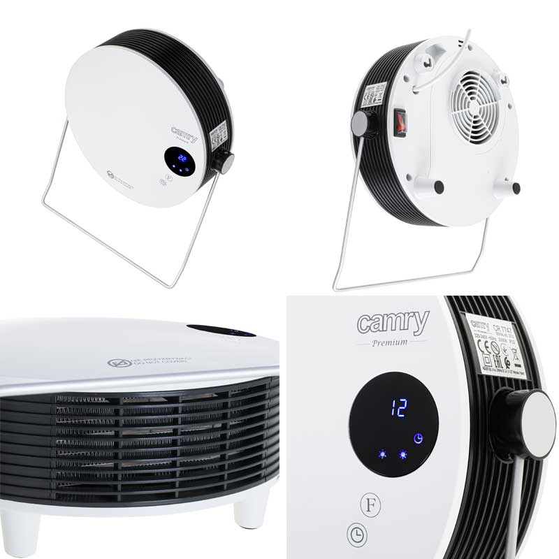 Zidna grejalica za kupatilo sa držačem peškira Camry CR 7747 - detalj