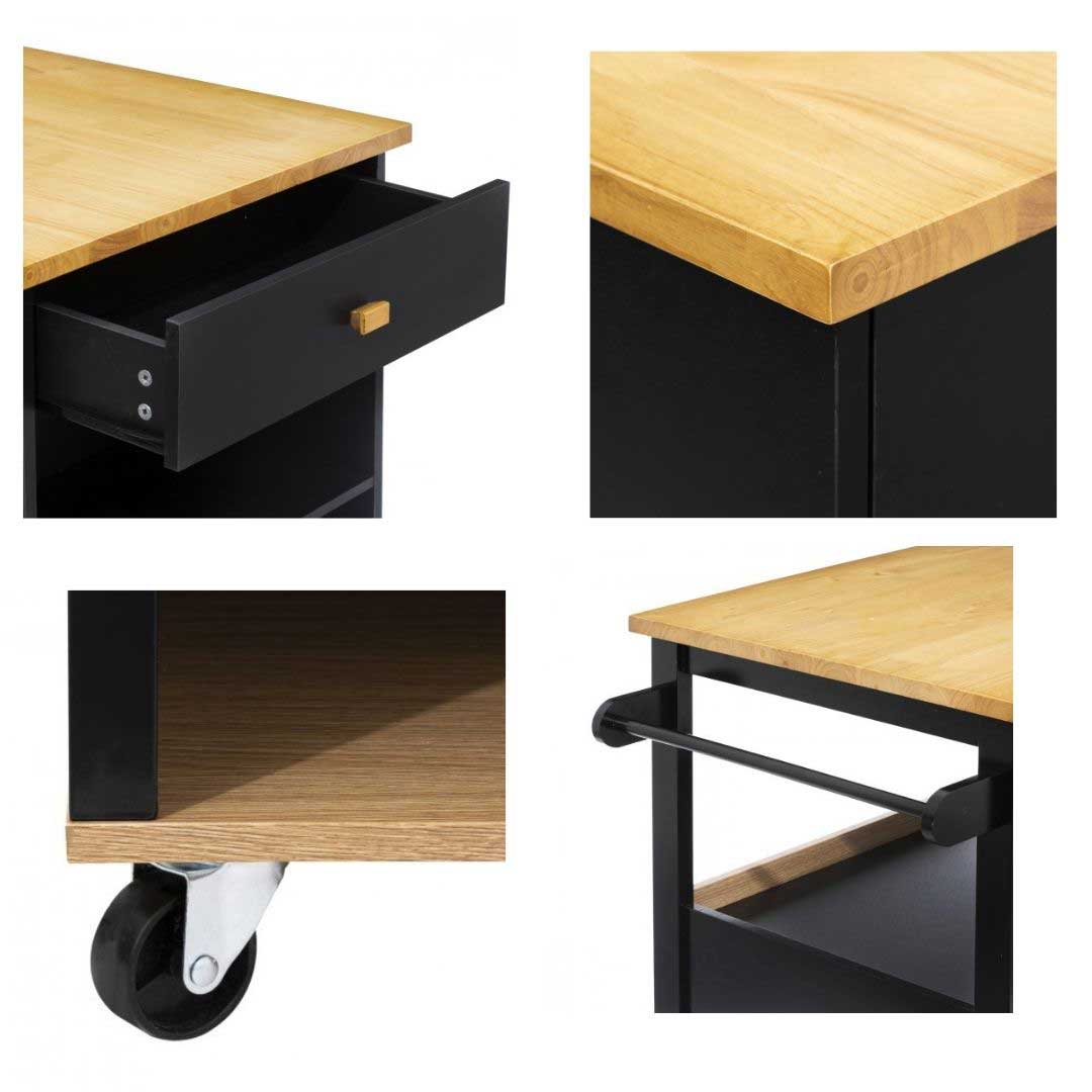 Kuhinjsko Ostrvo Sa Točkićima - detalj