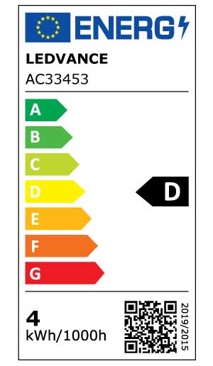 Nadogradiva LED lampa 31cm 4W Toplo bela - detalj