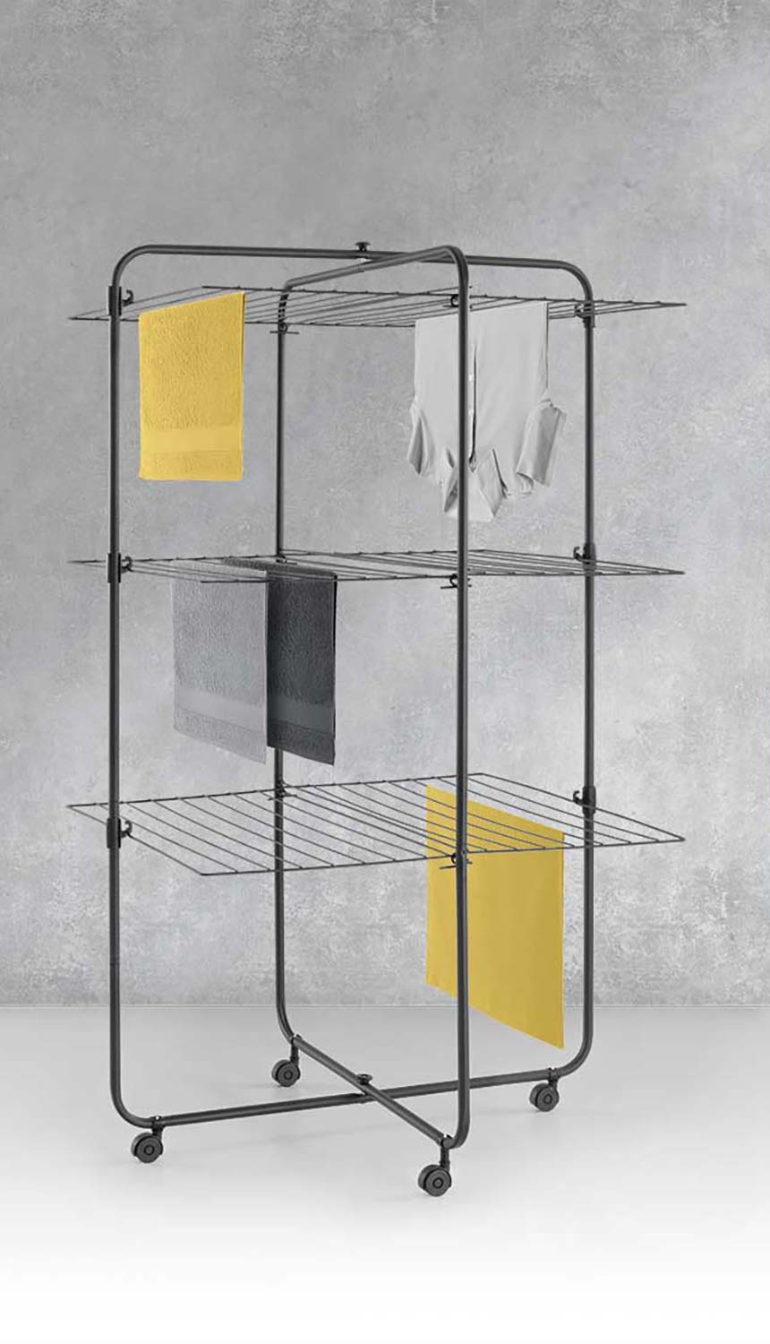 Sušilica Za Veš Sa 3 Sprata Metaltex Dijon Onyx - detalj