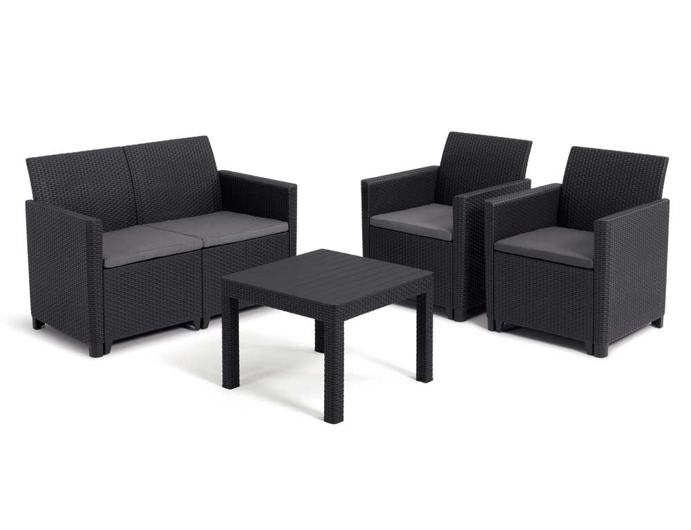 Garnitura za dvorište ili terasu Za 4 osobe Keter Marie 2 Graphitte - detalj