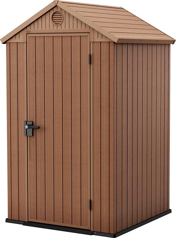 Pomoćna kućica za baštu i dvorište Šupa Keter Darvin 4X4FT braon - detalj