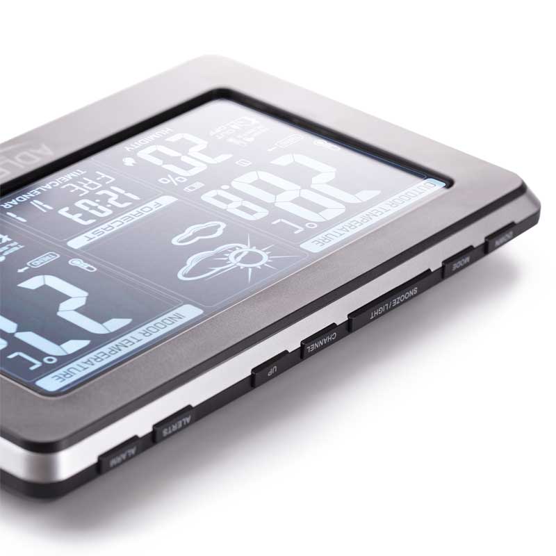 Kućna digitalna meteorološka stanica sa satom i alarmom Adler 1175 - detalj