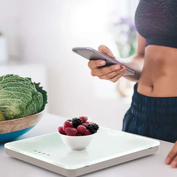 Aeno KS1S analitička kuhinjska vaga 8kg sa Bluetooth tehnologijom - detalj