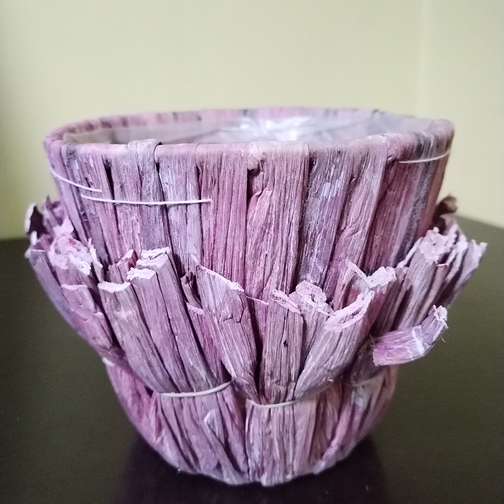 Dekorativna korpica od bambusa 13x12cm - detalj