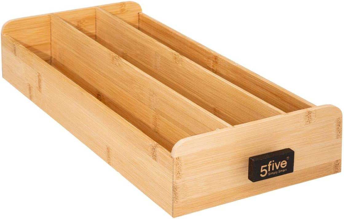 Crvena Metalna Kutija Sa Drvenom Fiokom Za Kapsule Kafe 5five Simply Smart - detalj