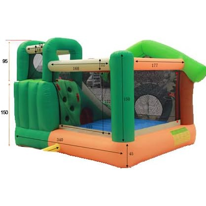 Happy Hop Igraonica Na Naduvavanje Jungle Giraffe Sa Toboganom - detalj