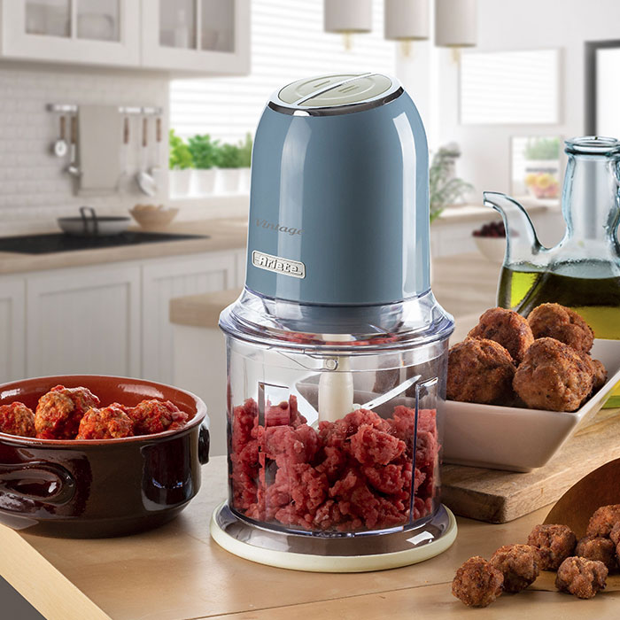 Ariete Vintage električna seckalica za povrće i led AR438BL - detalj