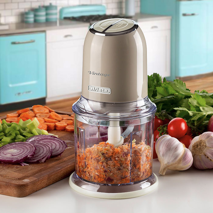 Ariete Vintage električna seckalica za povrće i led AR438BG - detalj