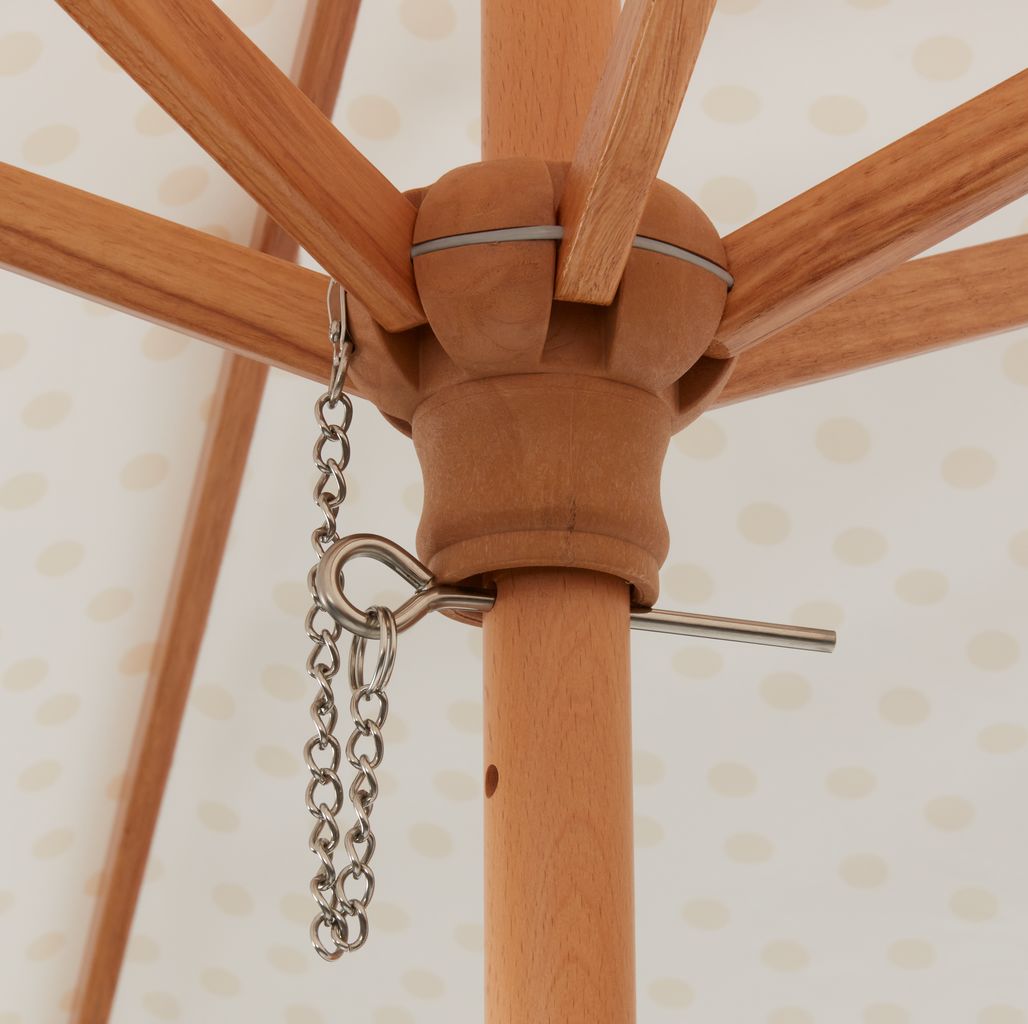 Suncobran Sa Drvenim nosačem i Rebrima - Prečnik 2 m - detalj