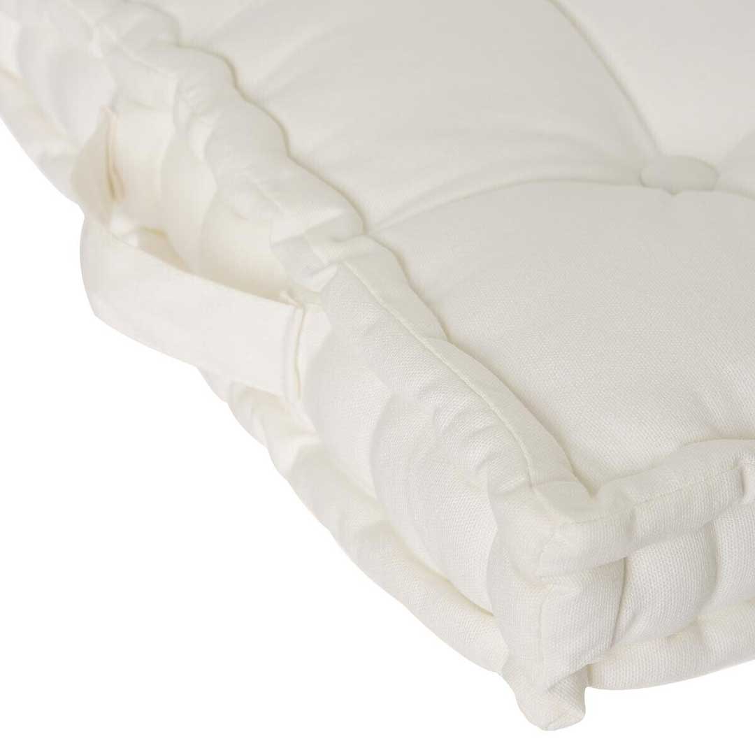 Jastuk Za Stolicu Slonova Kost, Pod ili Palete Pamuk 40 x 40 x 8 cm Atmosphera Createur d Interieur - detalj