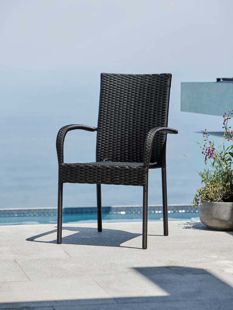 Crna Ratan Baštenska Stolica Karuan - detalj