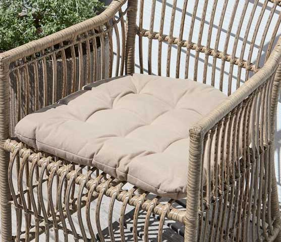 Jastuk za sedenje Nystel Bež 5cm - detalj