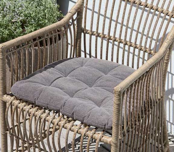 Jastuk za sedenje Nystel Antracit 5cm - detalj