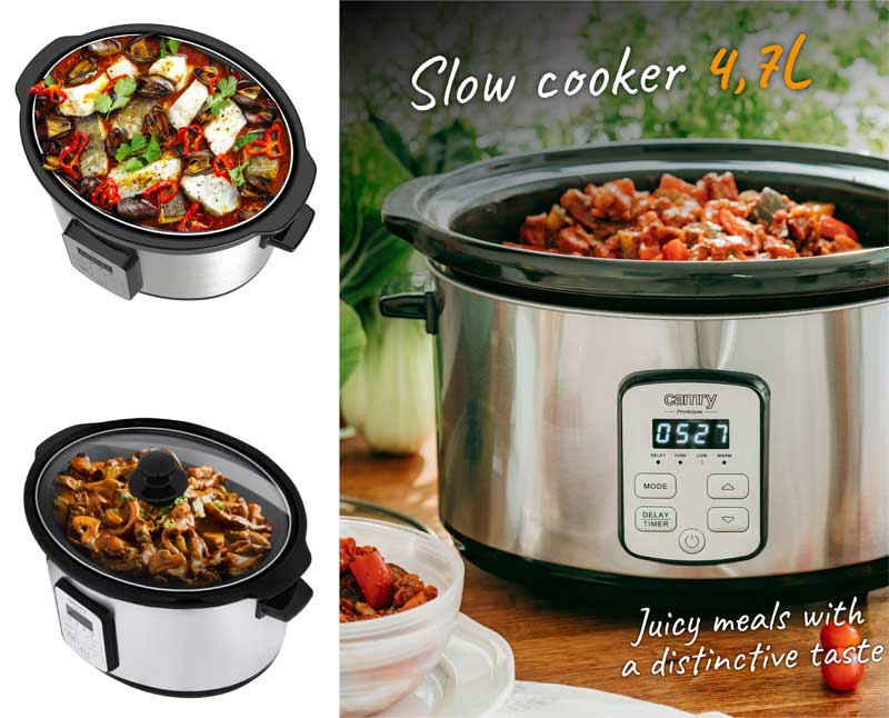 Aparat za sporo kuvanje sa tajmerom Krčko 4.7L Camry CR 6414 - detalj