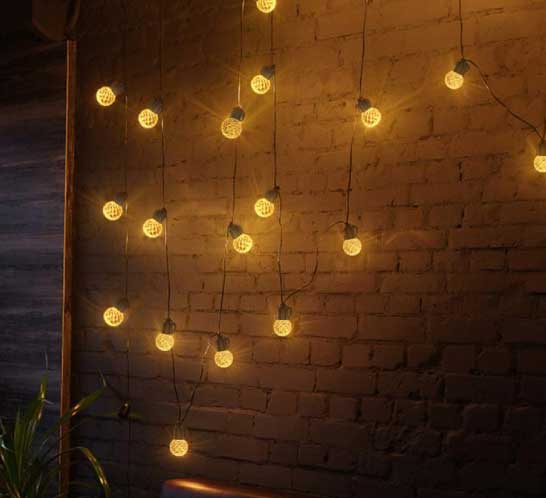 Niz od 20 LED sijalica za spoljnu upotrebu 15m - detalj