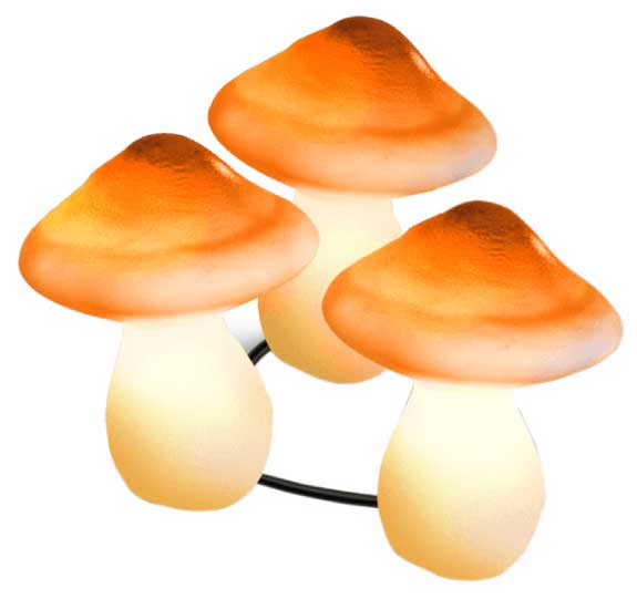 Solarna baštenska lampa Pečurke Modee ML-DS006 - detalj