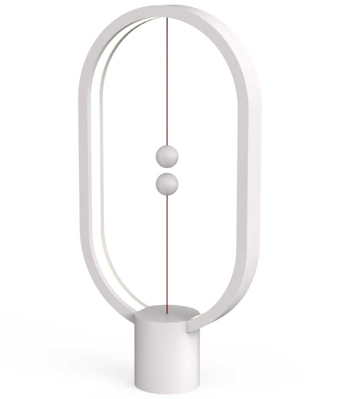 Stona LED lampa sa visećim magnetnim prekidačem Heng Balance White - detalj