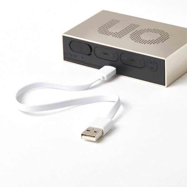 Reverzibilni stoni sat sa alarmom Lexon Flip Premium Gold - detalj