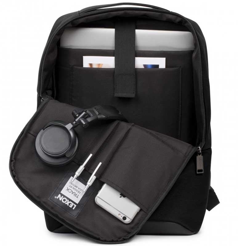 Ranac za laptop Lexon Track Simple 14 Black - detalj