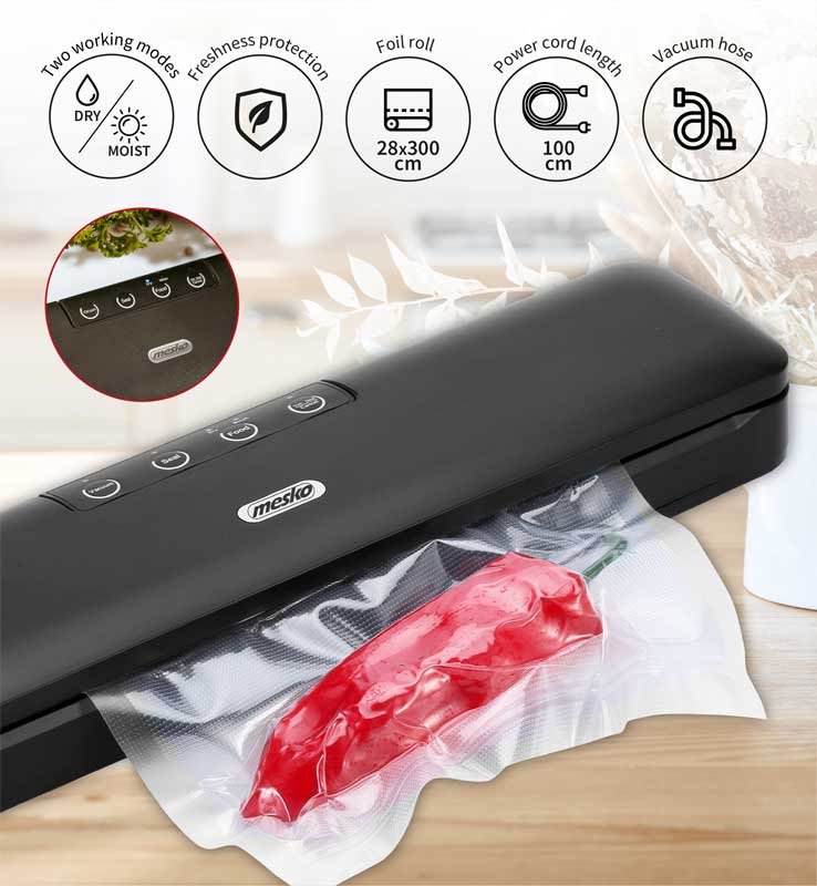 Aparat za vakuumiranje hrane i zavarivanje kesa Mesko MS 4492 - detalj