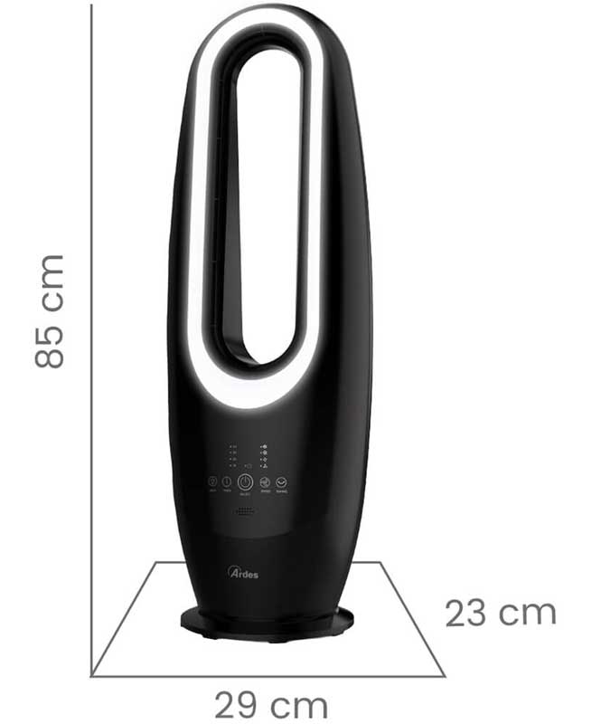 Bladeless ventilator Ardes Dark Muna XXL AR5BL3 - detalj