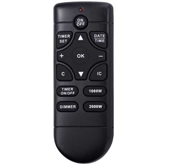 Električni kamin 2000W Prosto EK601T/L - detalj