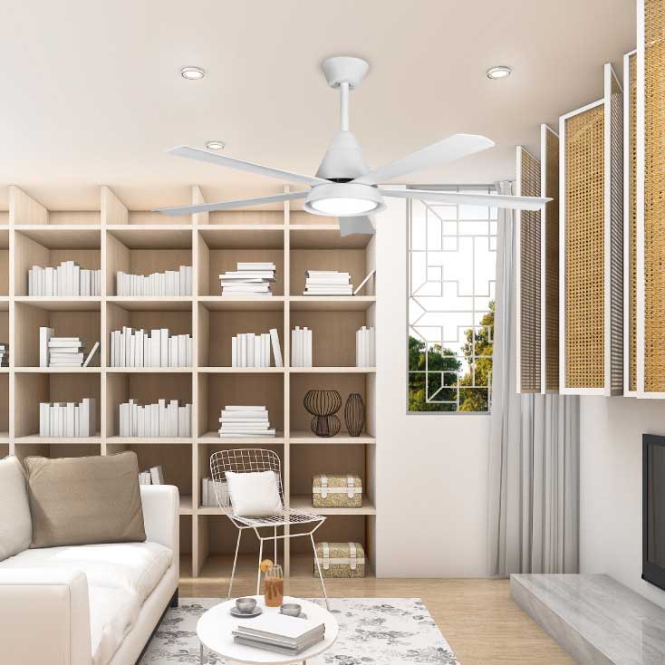 Plafonski ventilator sa LED svetlom promenljive boje 132cm CFB042L-5/30 - detalj