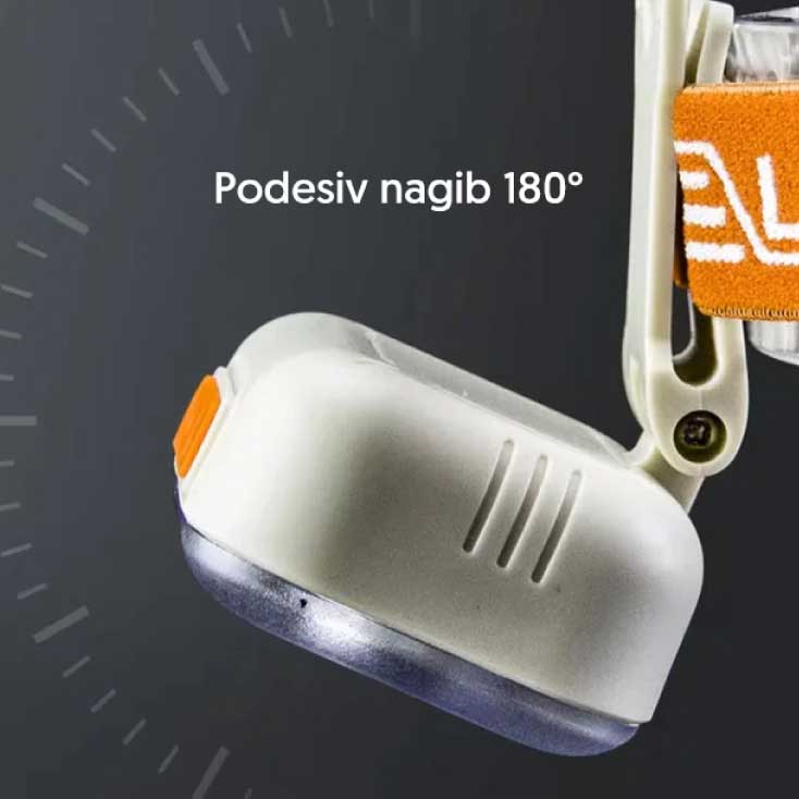 Punjiva LED baterijska lampa sa trakom za nošenje na glavi YW17417-3776 - detalj