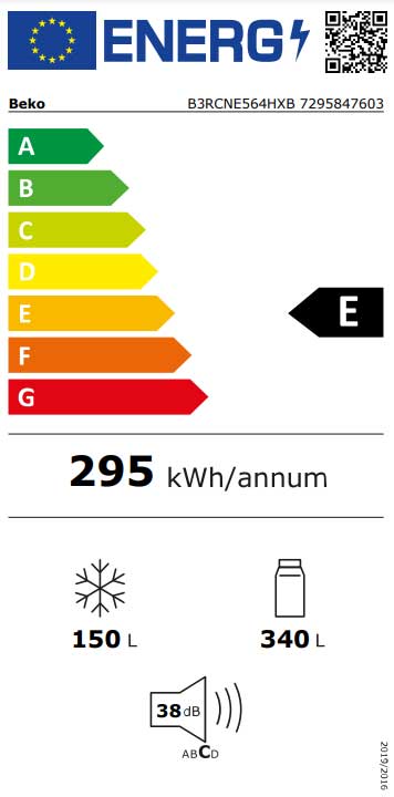 Kombinovani frižider 490L Beko B3RCNE564HXB - detalj