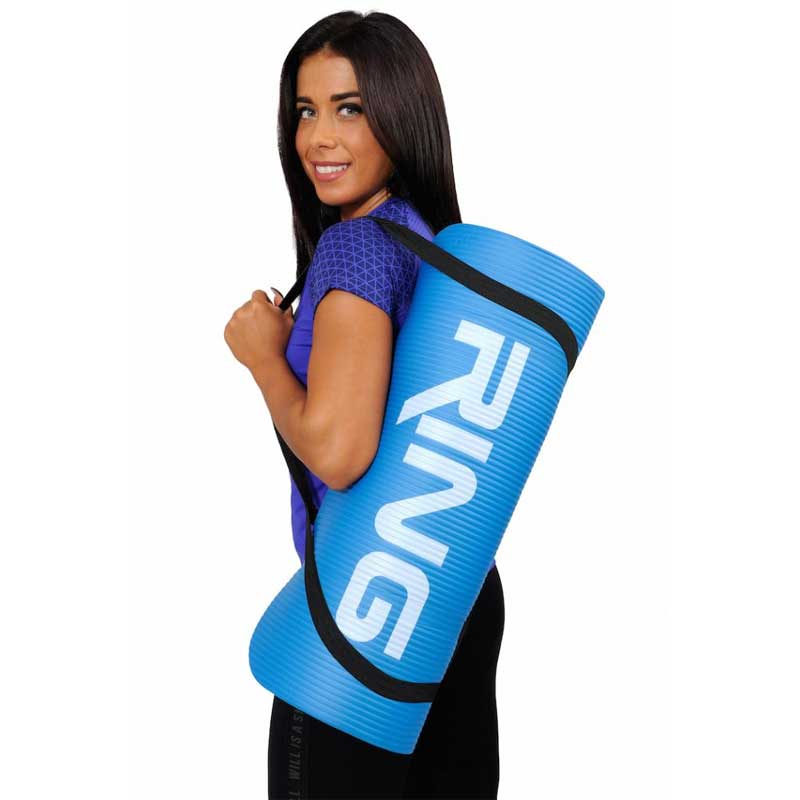 Strunjača za vežbanje 180x60x1,5 RX EM3021 blue - detalj