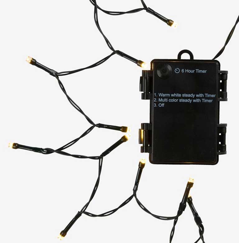 Multicolor lampice na baterije za spoljnu upotrebu 200LED 9.95m - detalj