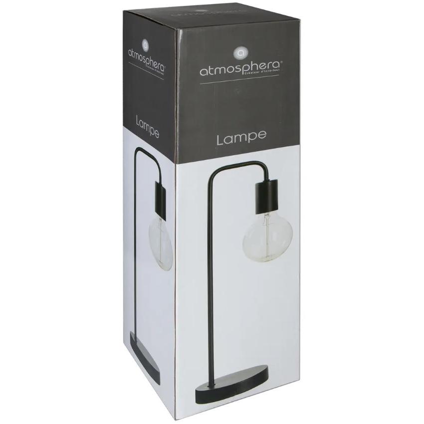 Atmosphera Lampa 13 x 45 cm Metal - cement Crna - detalj