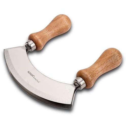 Nava Nož sa duplim sečivom za začinsko bilje 13.5cm - detalj