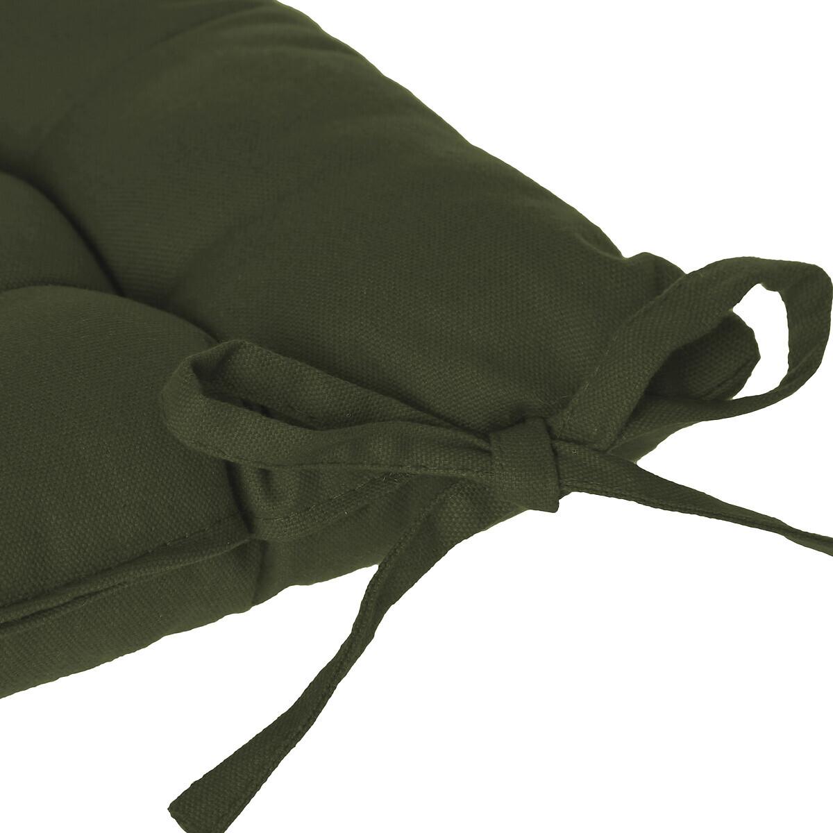 Atmosphera Jastuk Za Stolicu L. 38 X P. 38 X H. 4,5 Cm Pamuk Zelena - detalj