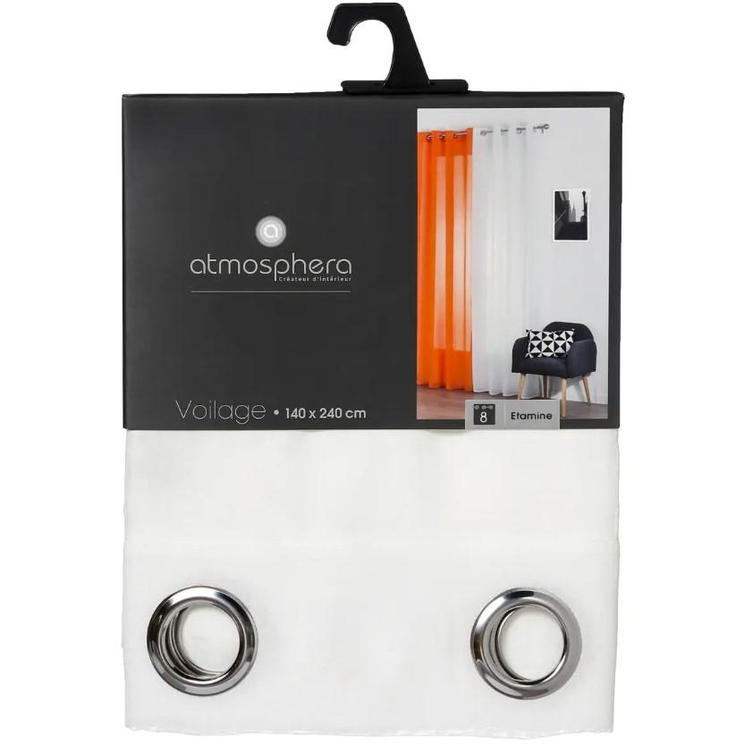 Atmosphera Zavesa Etamine 140 x 240 cm Poliester Slonova Kost - detalj