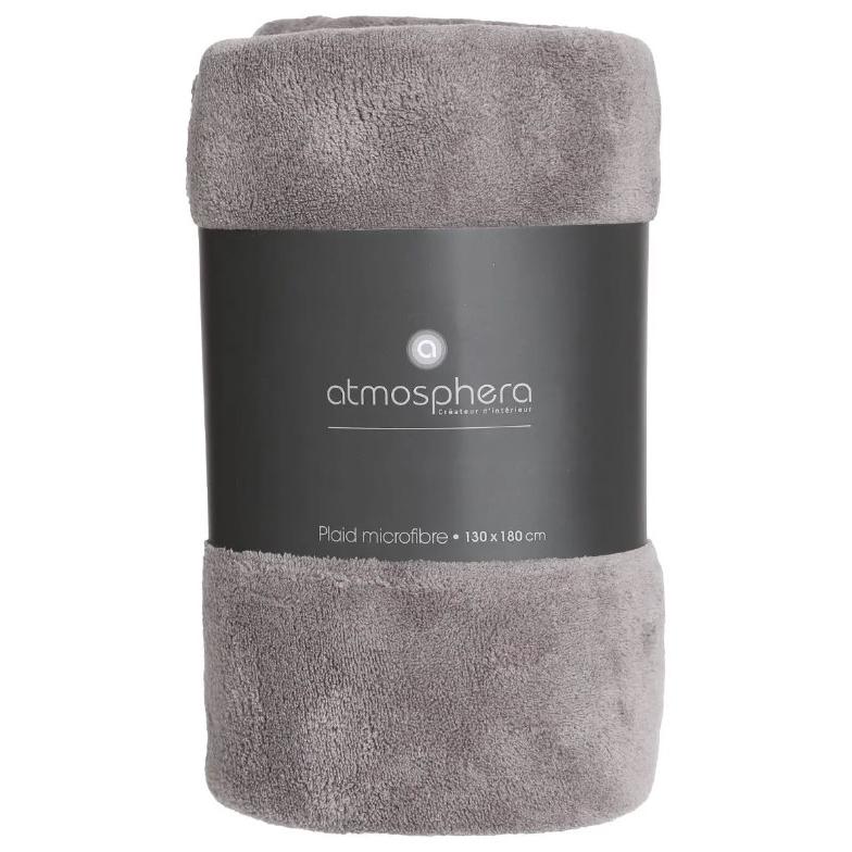 Atmosphera Ćebe 130x180cm 0.590 Kg Poliester Svetlo Siva - detalj