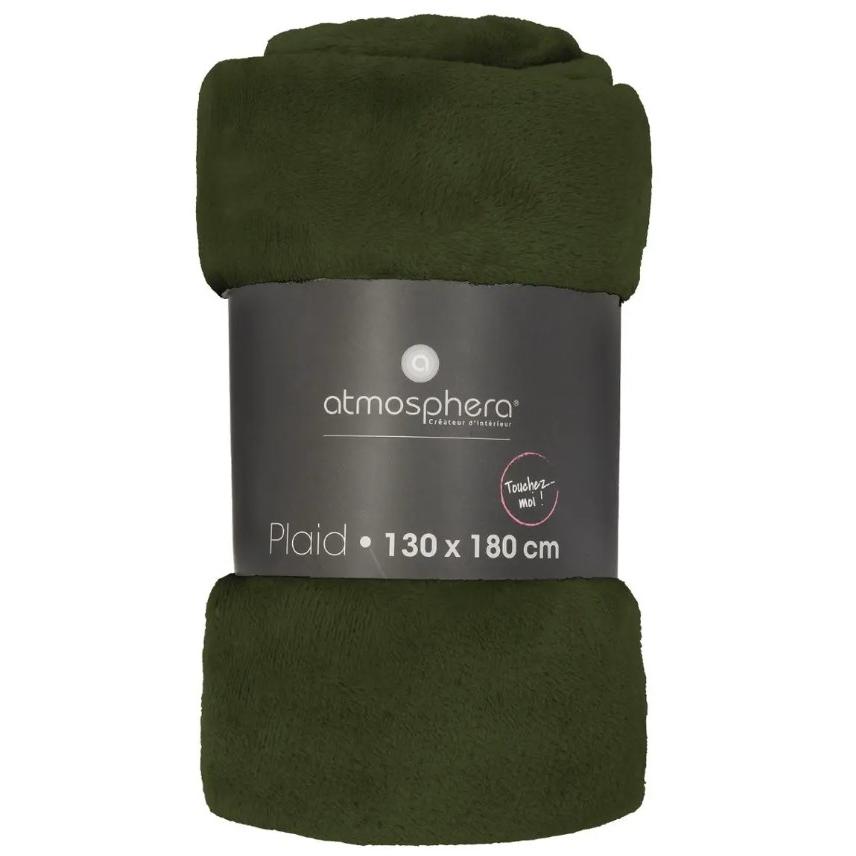 Atmosphera Ćebe 180x130cm 0.530 Kg Poliester Maslinasto Zelena - detalj