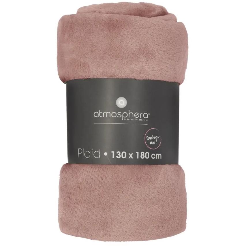 Atmosphera Ćebe 180x130cm 0.530 Kg Poliester Roza - detalj