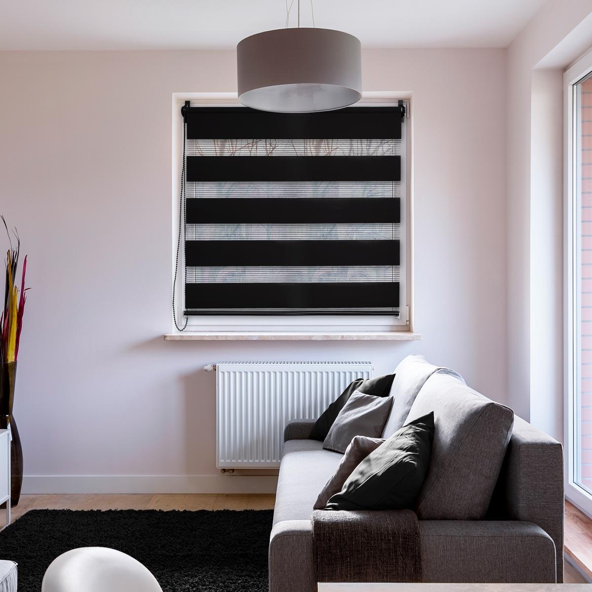 Luance Zebra Roletna 60x90 Cm Tamno Crna - detalj