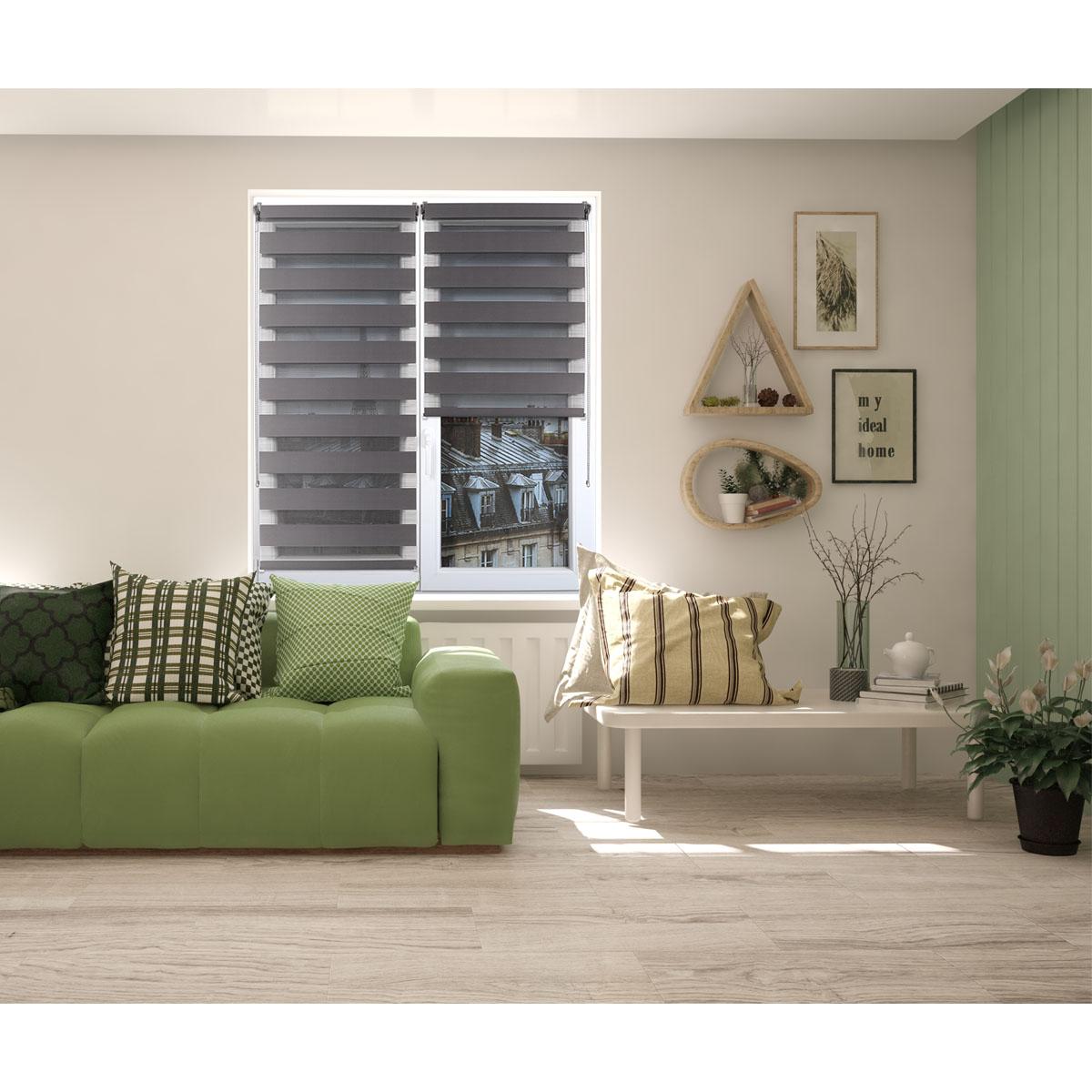 Luance Zebra Roletna 120x250 Cm Tamno Siva - detalj