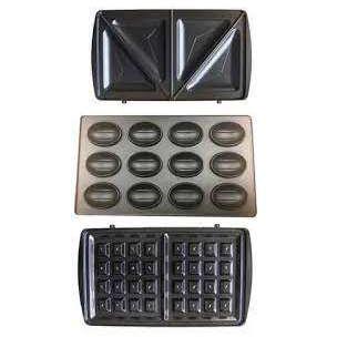 Brock Aparat sa 3 vrste ploča za Sendviče Vafle i Oraščiće SSM2004S - detalj