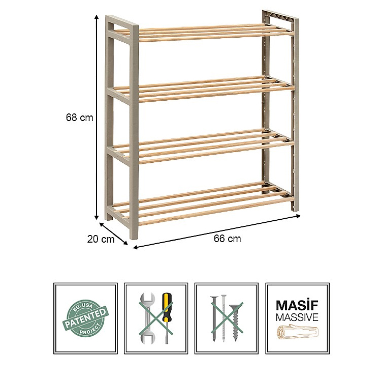 Fixwood Cipelarnik sa 4 police 2041-2 - detalj
