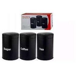 Klausberg Metalne kutije za kafu šećer ili čaj 3 kom. KB7256 - detalj