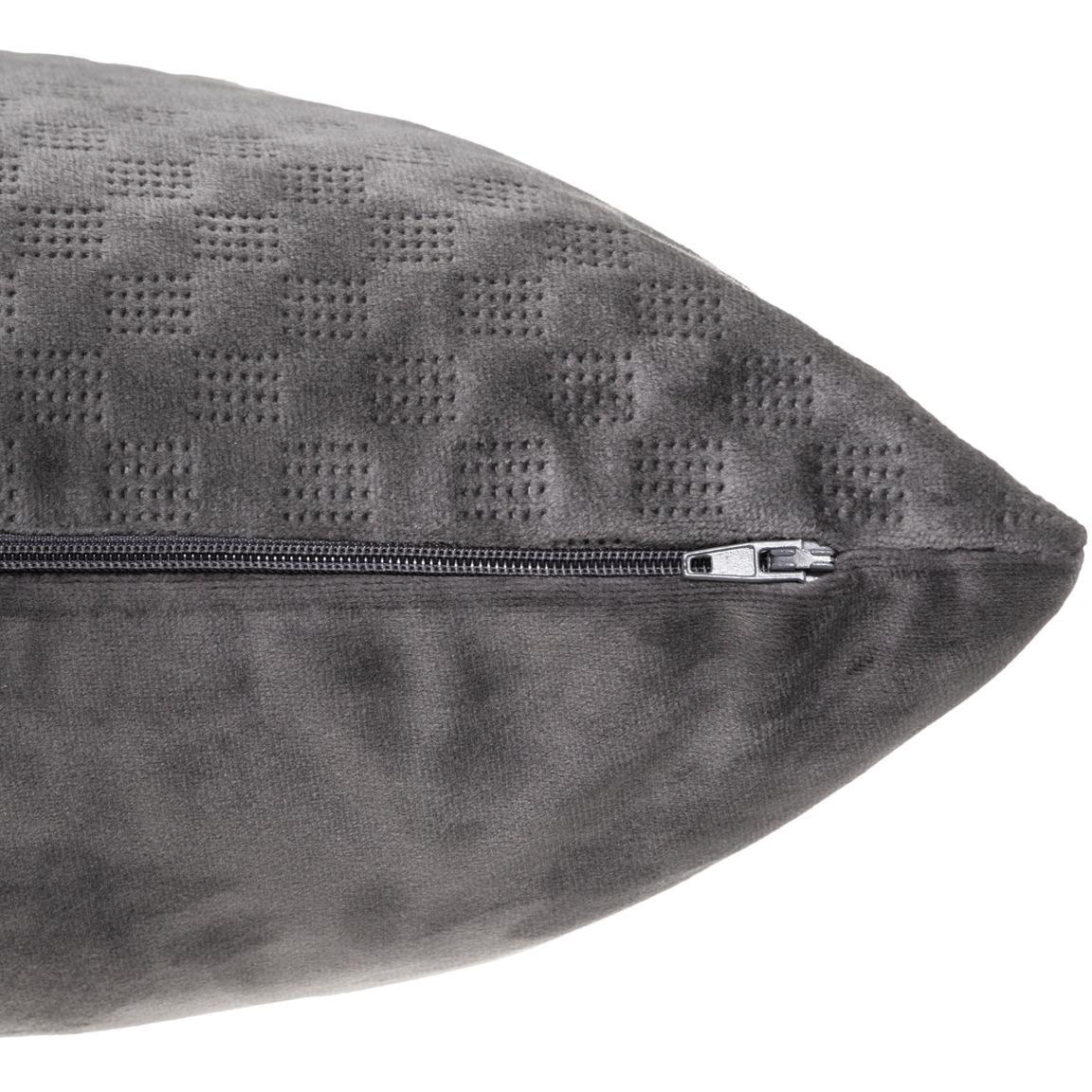 Atmosphera Dekorativni Jastuk Vel Dolce 38x58 Cm Poliester Siva - detalj