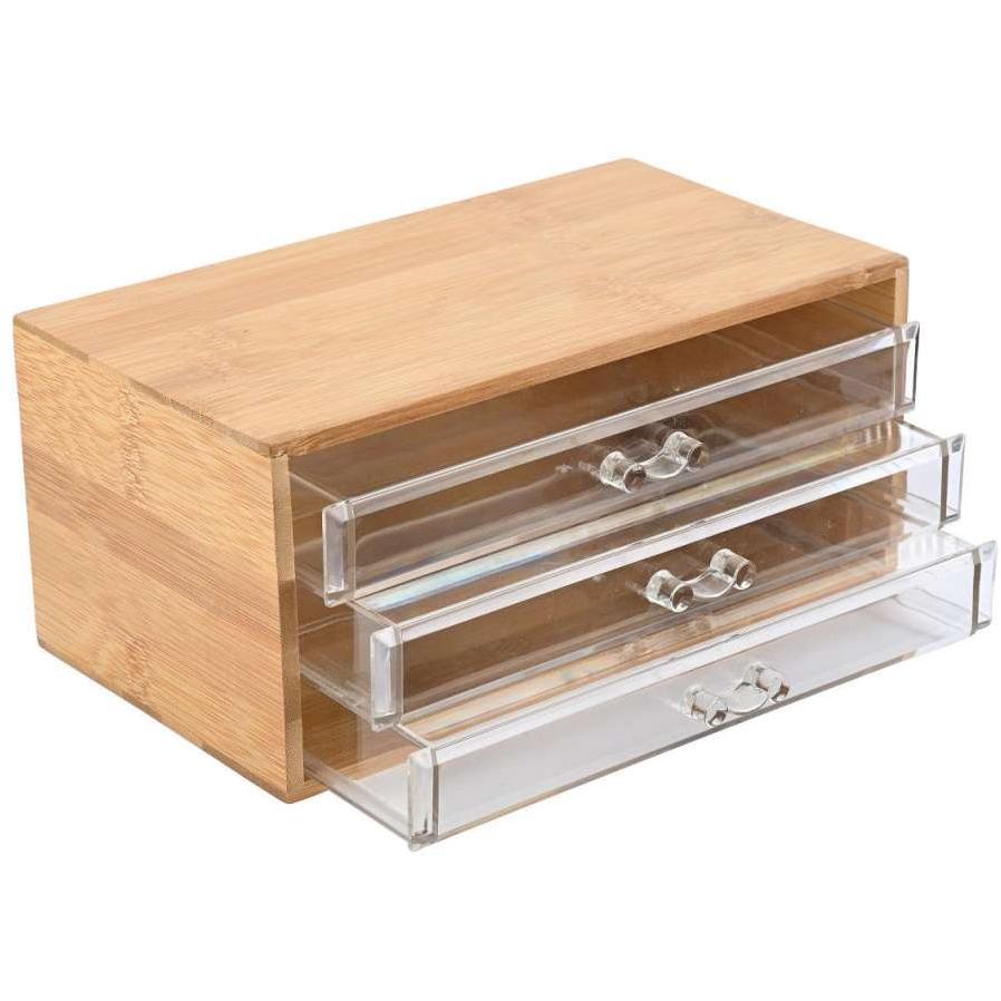 Kutija za nakit sa 3 fioke Bambus Estia - detalj