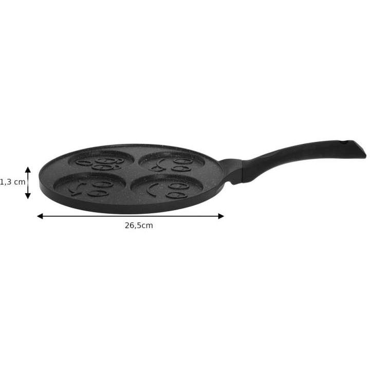 Kinghoff Tiganj za mini palačinke 26cm Smiley - detalj