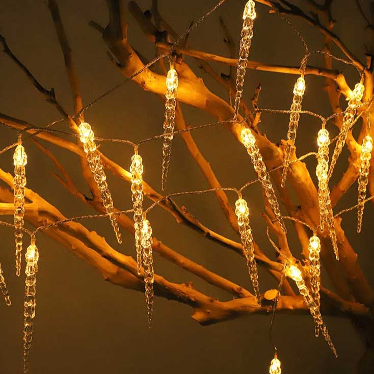 Svetleći niz na baterije Ledenice 20 LED dioda Modee C2013 - detalj