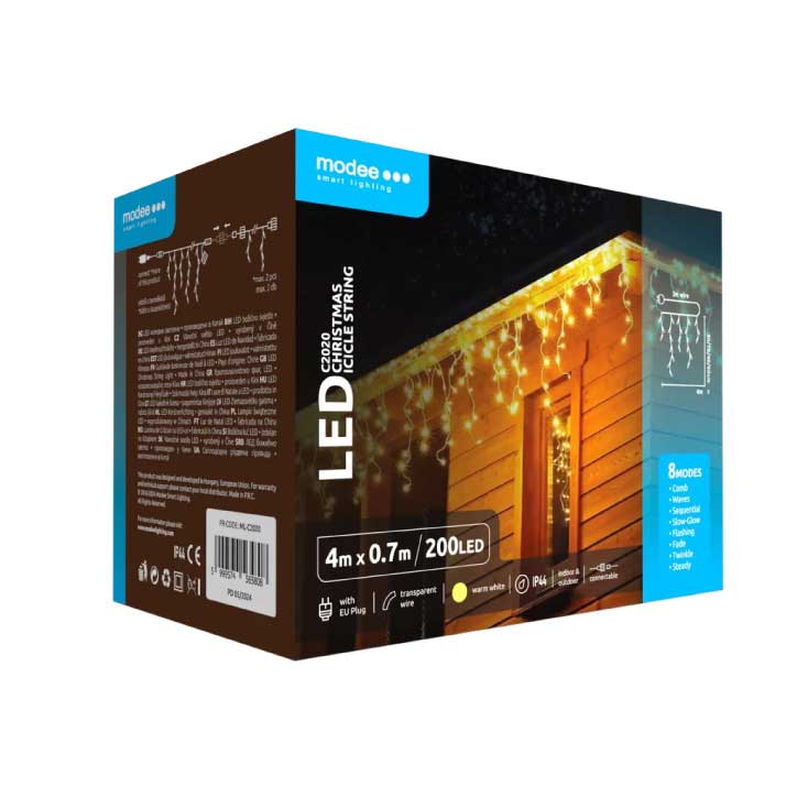 Novogodišnje lampice Proširiv svetleći niz 200 LED Modee C2020 - detalj