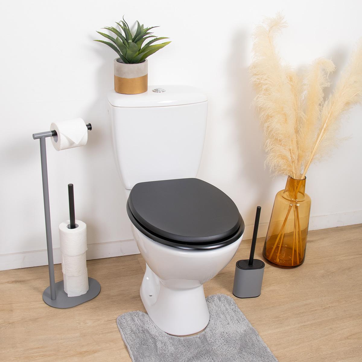 Tendance Wc Daska Mdf Sa Plasticnim Okovima 37,5x46cm Mdf Crna - detalj